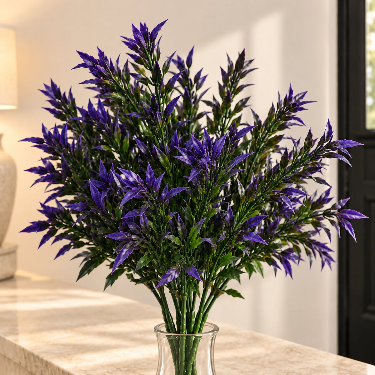 34cm Artificial Lavender Stem Plant Faux Floral Filler