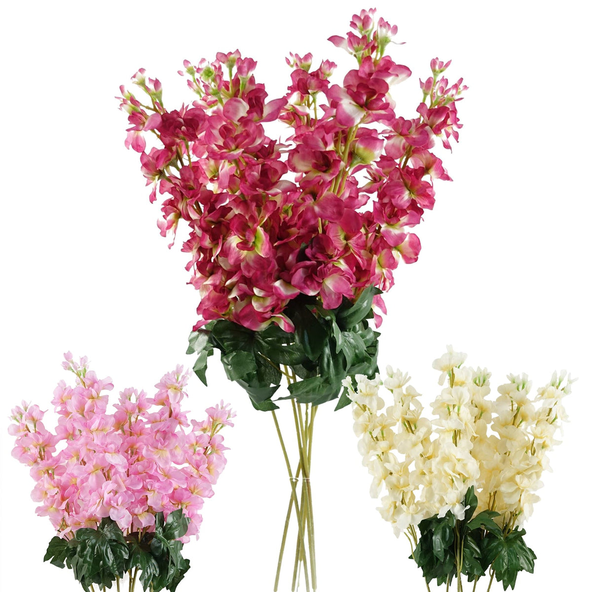 75cm Delphinium Artificial Flower Stem Spray – image 4