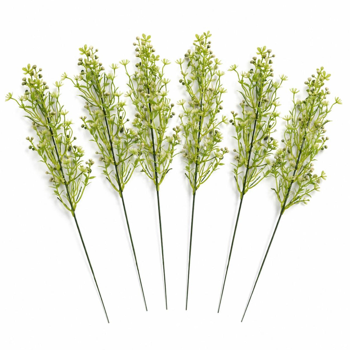 48cm Artificial Wild Berry Blossom Spray Stem Faux Green Floral Filler – image 7