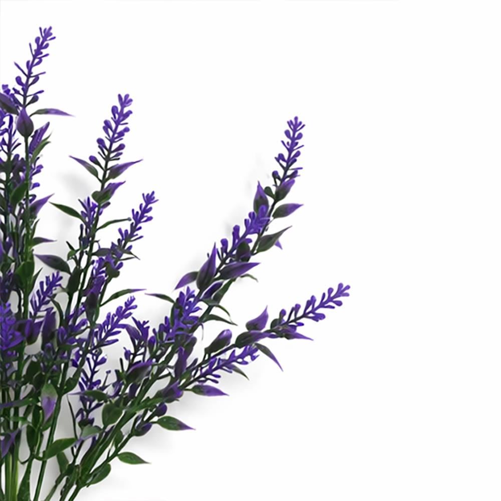 34cm Artificial Heather Stem Plant - Purple - Pack of 6