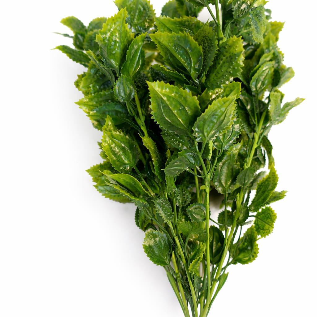 75cm Artificial Green Leaf Foliage Bush Stem – image 3