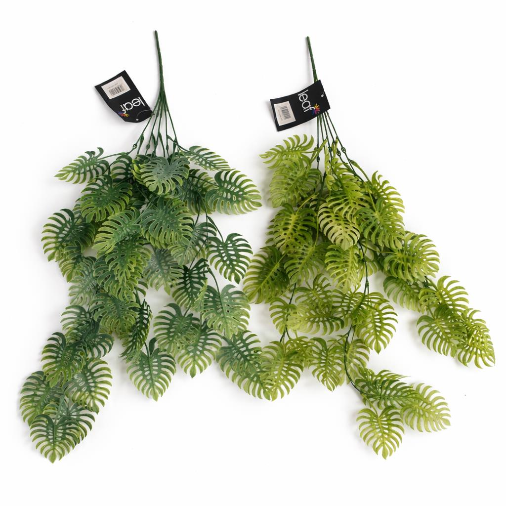 80cm Artificial Trailing Tropical Monstera Plant - Sage Green – image 6