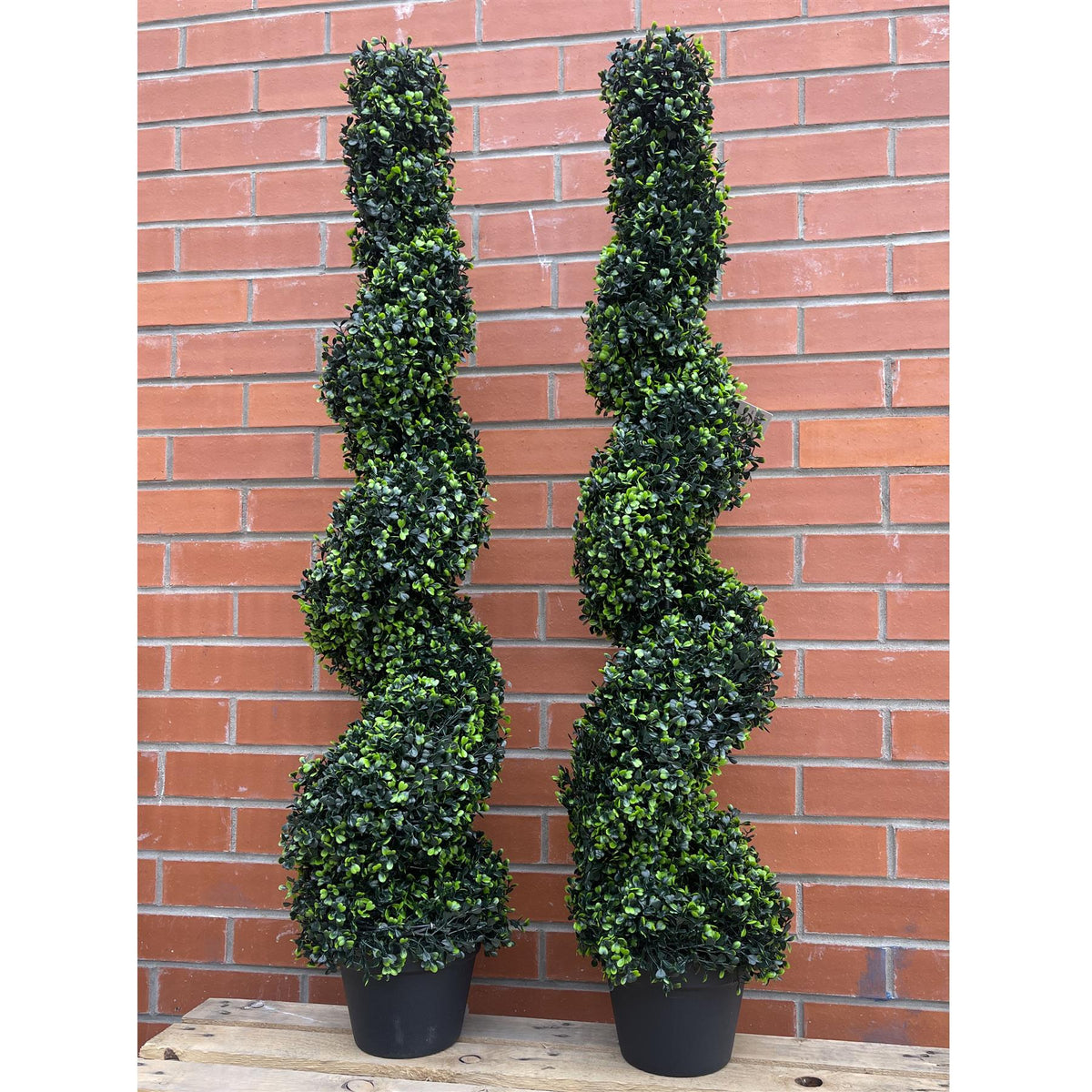 120cm Artificial Natural Boxwood Spiral Topiary – image 9
