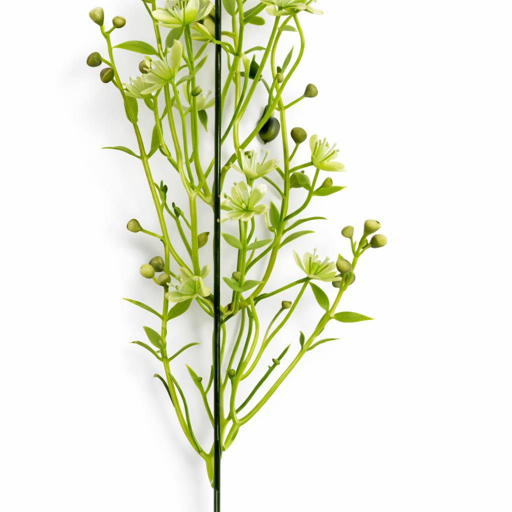 48cm Artificial Wild Berry Blossom Spray Stem Faux Green Floral Filler – image 4