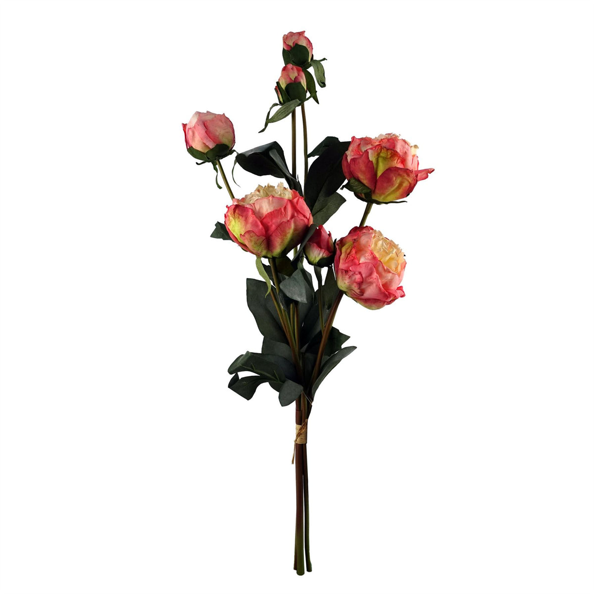 55cm Peony Artificial Flower Stems - 4 flowers 3 buds – image 15