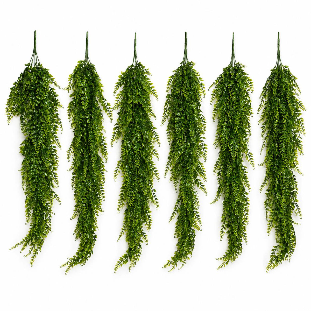 75cm Artificial Trailing Fern Bush Hanging Faux Greenery Plant – image 6