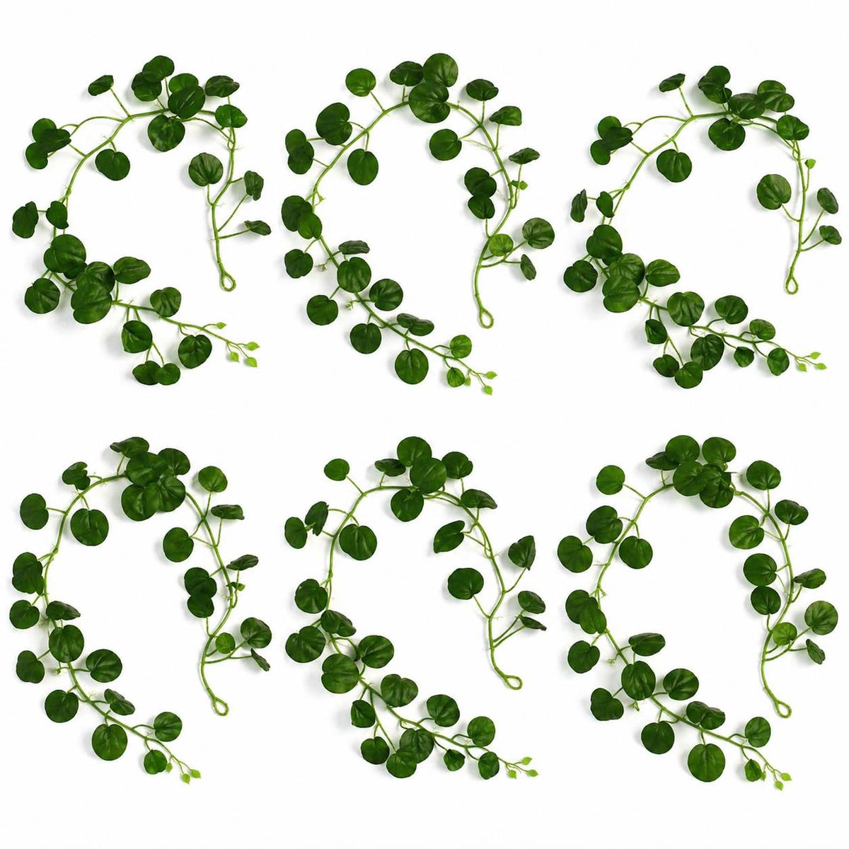 160cm Artificial Round Pilea Leaf Garland Hanging Decoration – image 7