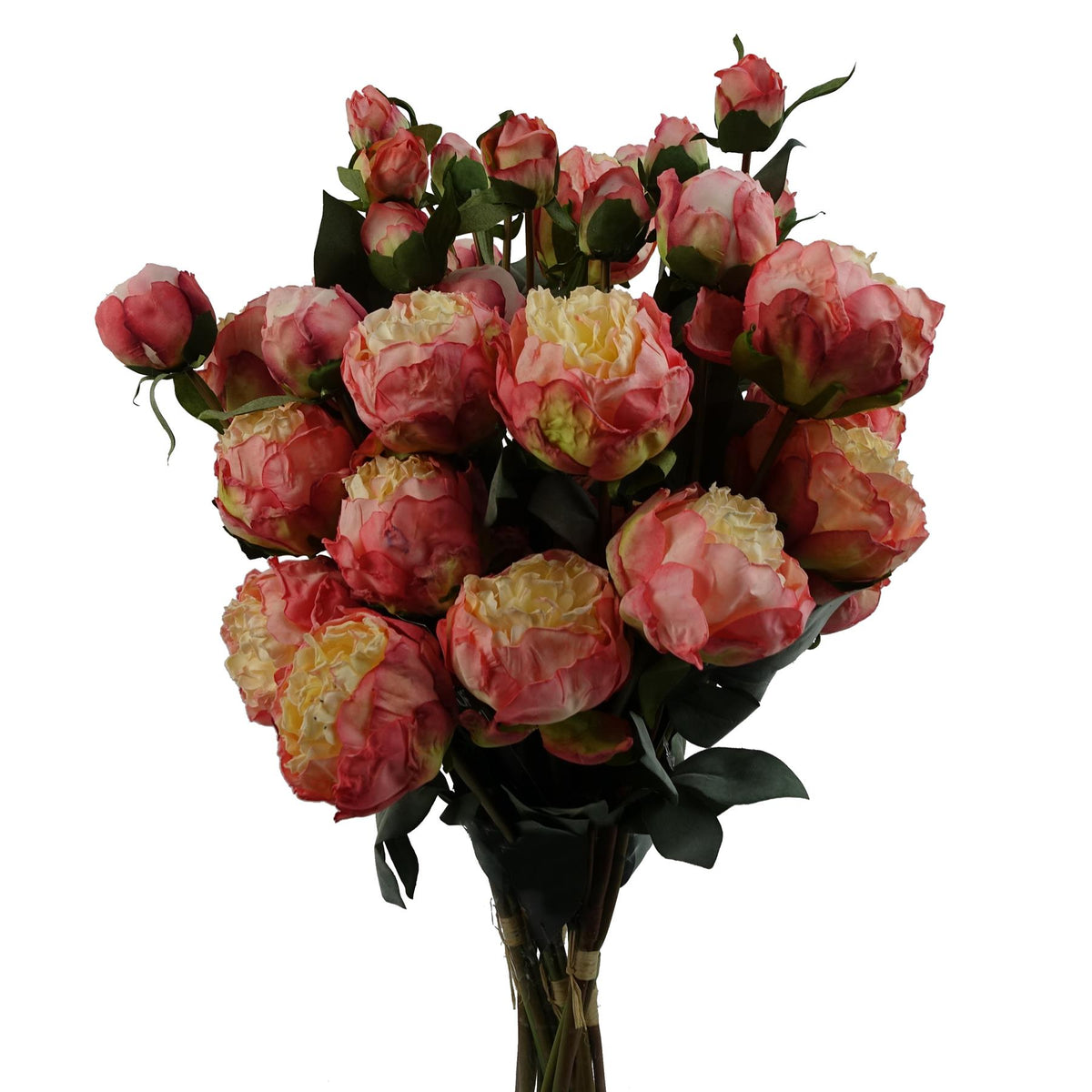 55cm Peony Artificial Flower Stems - 4 flowers 3 buds – image 13