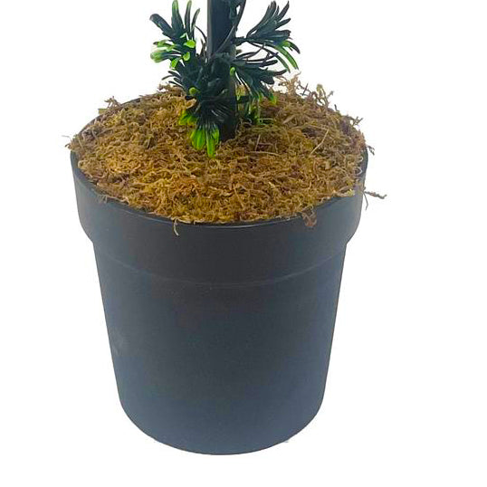 90cm Podocarpus Double Ball Topiary Tree Artificial – image 3