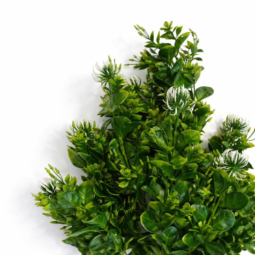 75cm Artificial Boxwood & Budding Foliage Bush Stem – image 3