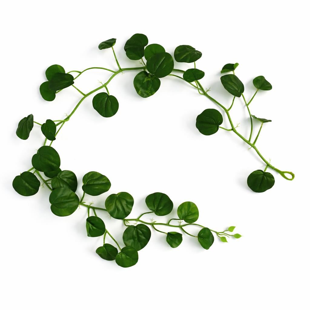 160cm Artificial Round Pilea Leaf Garland Hanging Decoration – image 6