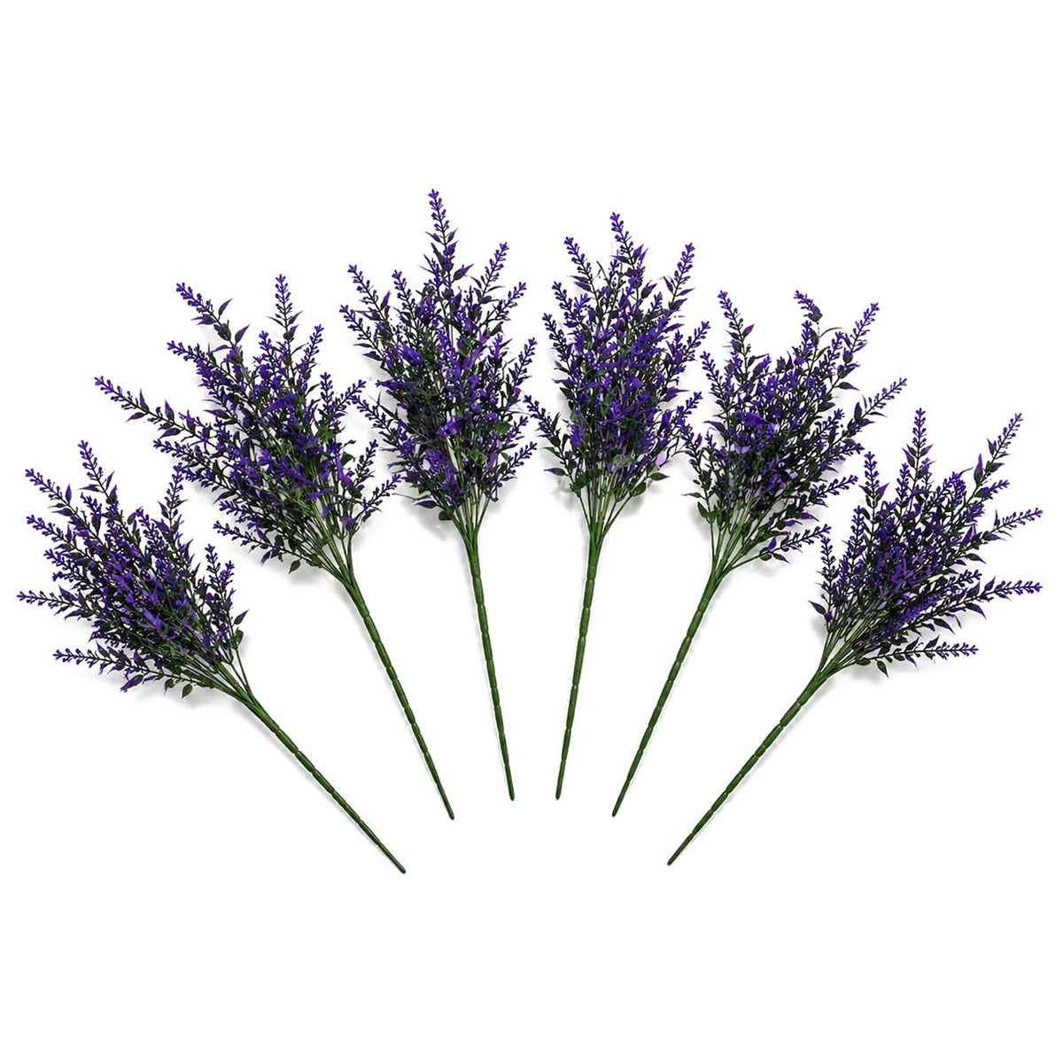 34cm Artificial Heather Stem Plant - Purple - Pack of 6