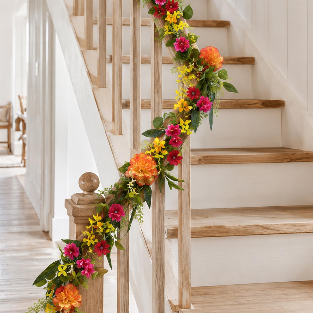 140cm Artificial Bright Spring Flower Garland – image 4