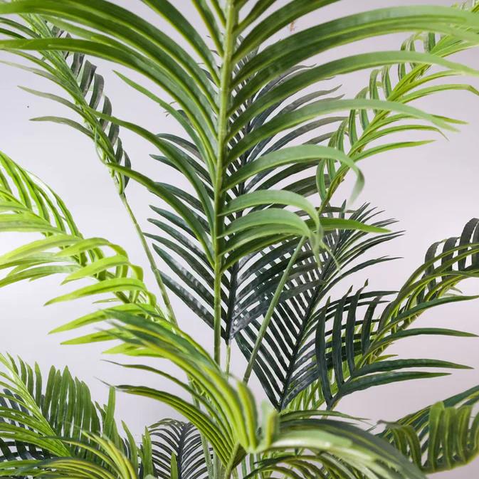 160cm Artificial Palm Tree with 15 Leaves in White Pot – image 6