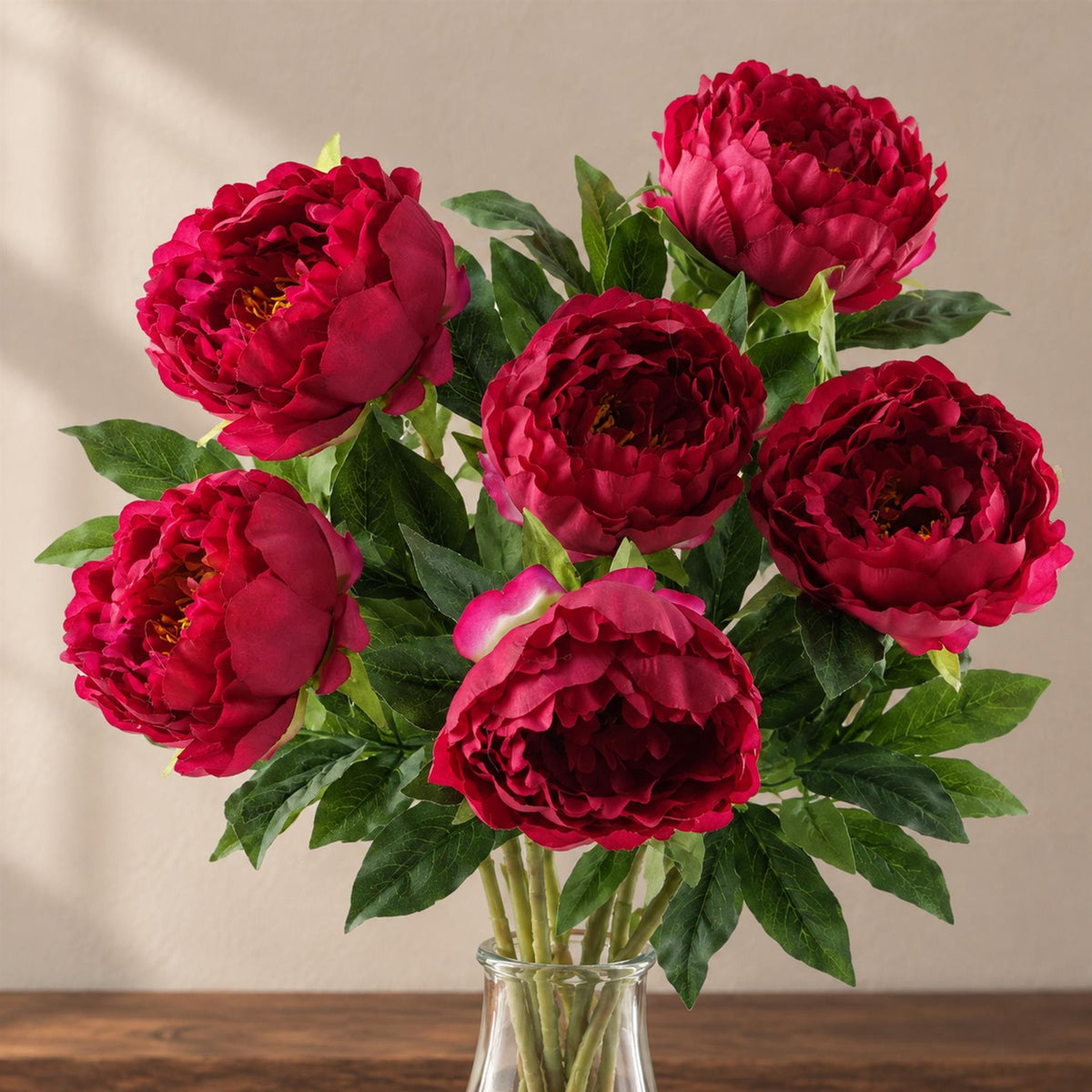 80cm Artificial Realistic Faux Peony Stem