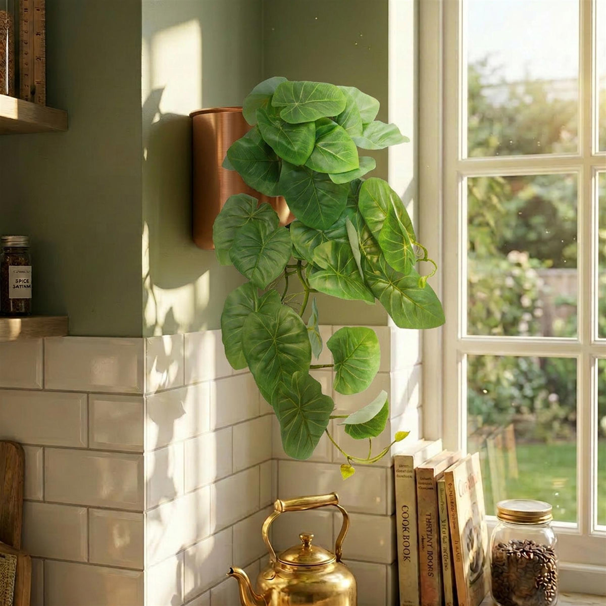 25cm Artificial Trailing Arrowhead Vine Plant – image 2