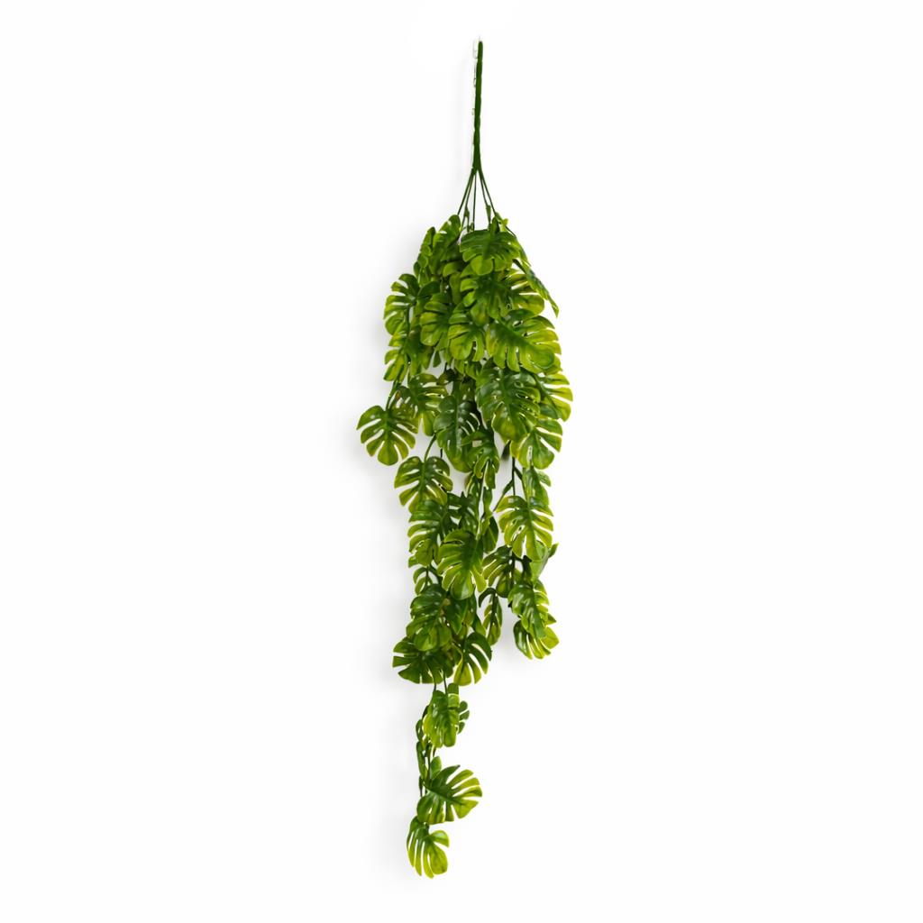 70cm Hanging Mini Artificial Monstera Leaf Plant