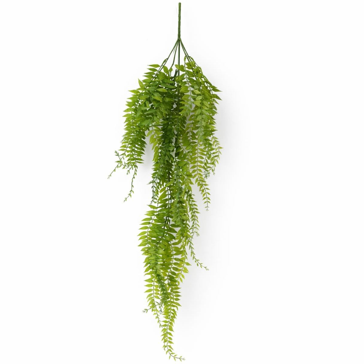 100cm Artificial Trailing Green Leaf Hanging Fern Plant with Wired Top Stems – image 13