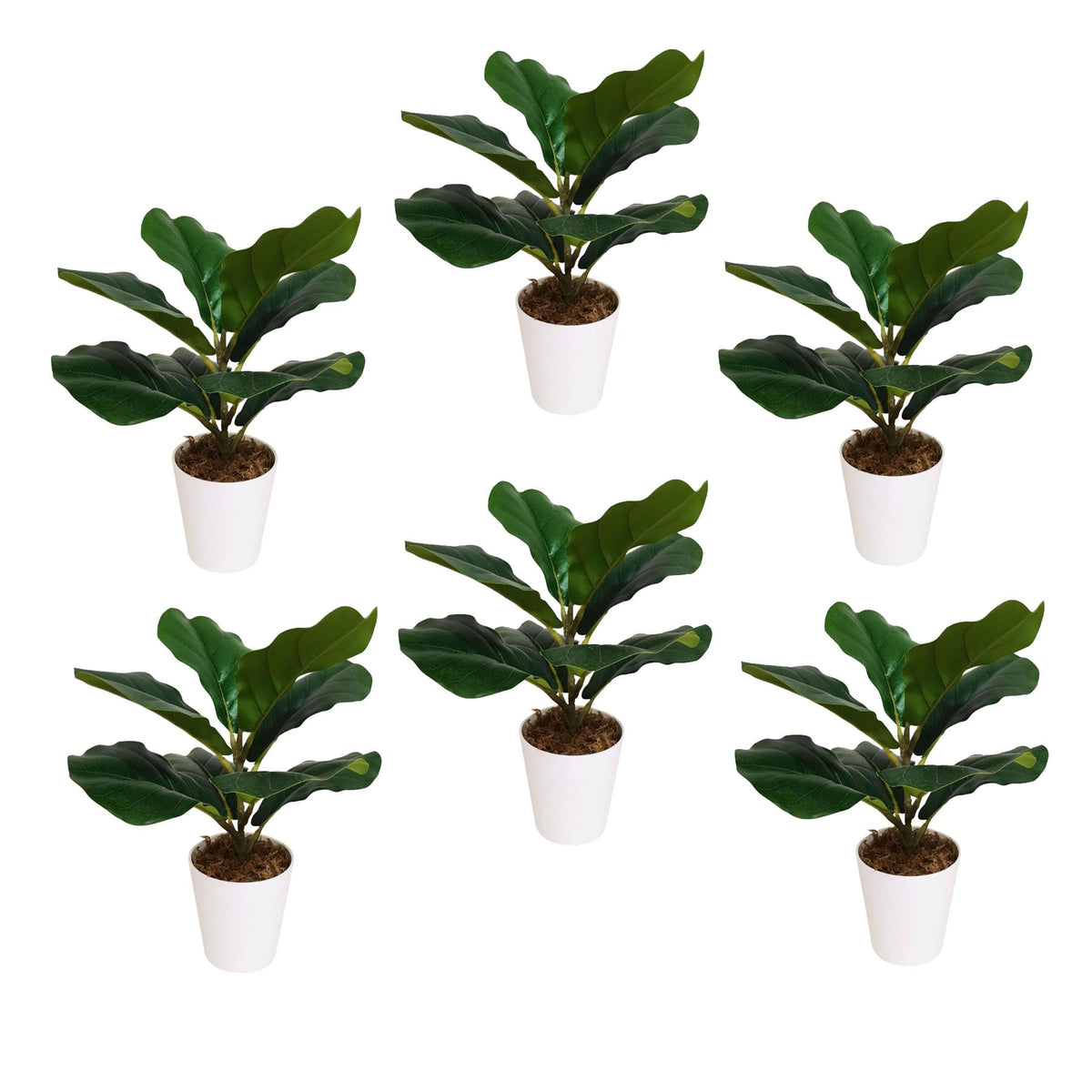 38cm Potted Artificial Fiddle Fig Plant – image 8