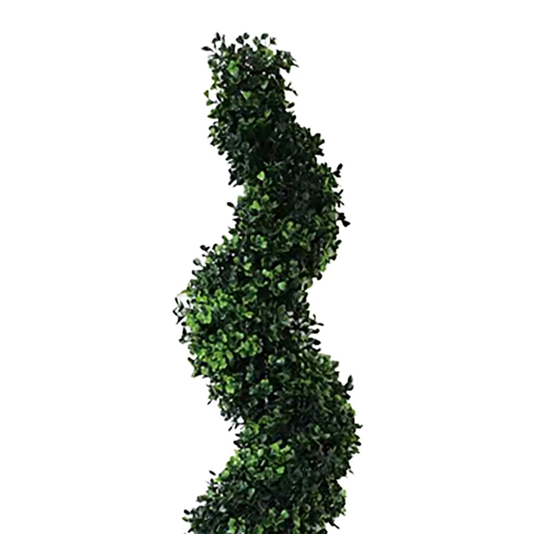 120cm Artificial Natural Boxwood Spiral Topiary – image 3
