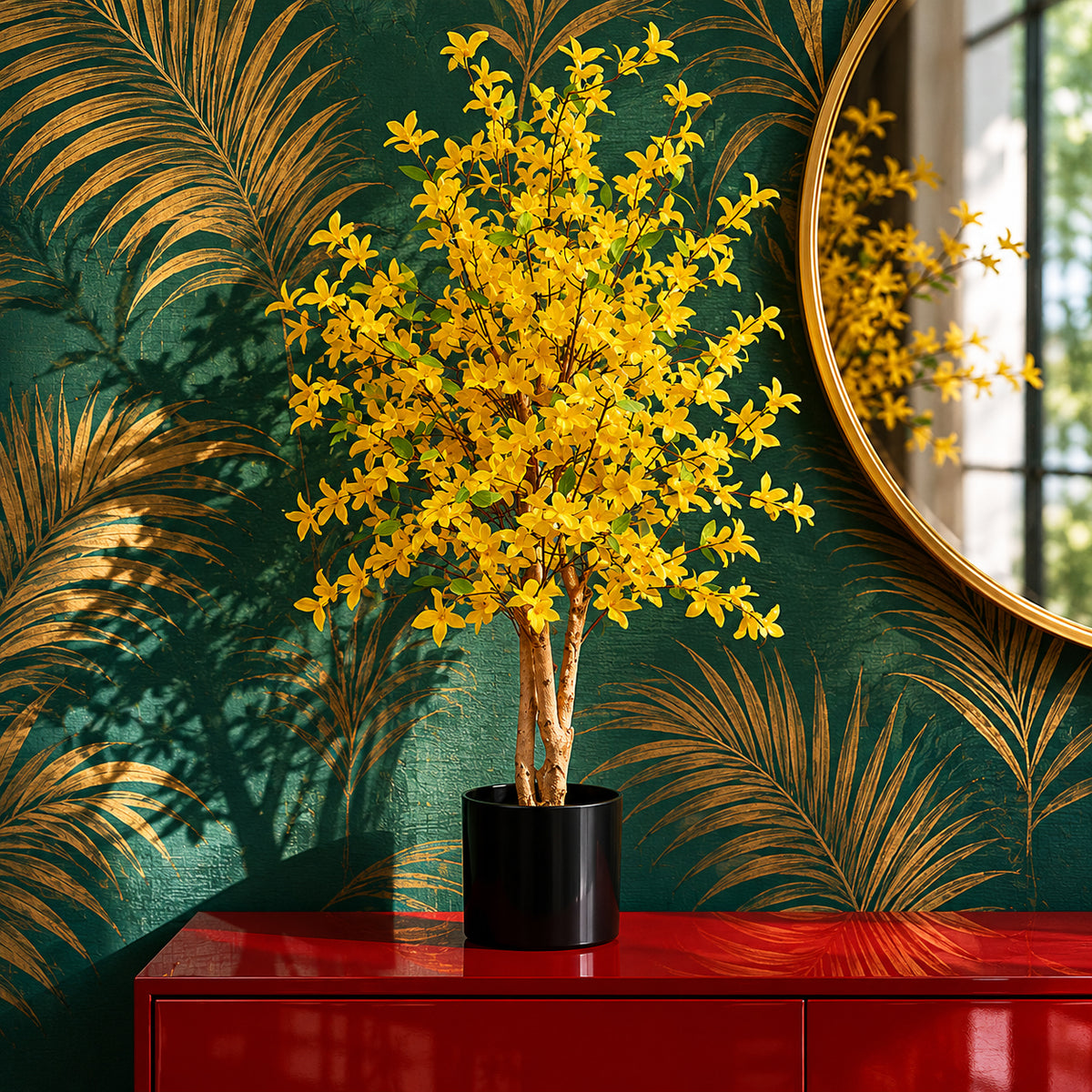 60cm Artificial Forsythia Tree – image 2